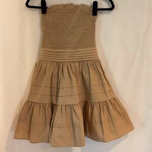 Ramy Brook Strapless Dress in Tan Size 2